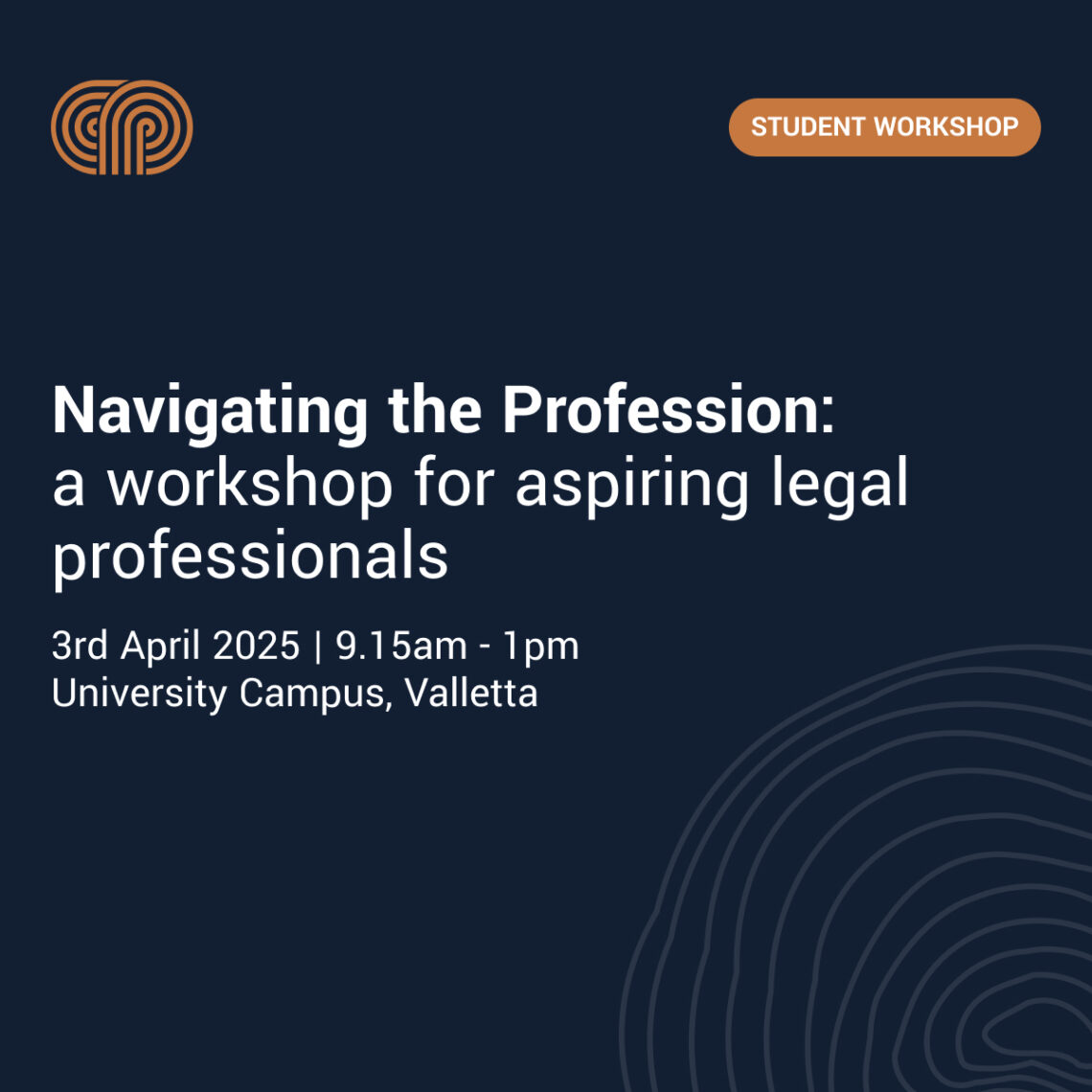 Navigating the Profession: a workshop for aspiring legal professionals